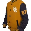 Jayce Base Ball Stegaro Yellow And Black Varsity Jacket Buy