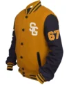 Jayce Base Ball Stegaro Yellow And Black Varsity Jacket Buy