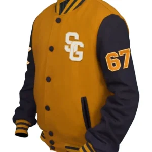 Jayce Base Ball Stegaro Yellow And Black Varsity Jacket Buy
