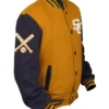 Jayce Base Ball Stegaro Yellow And Black Varsity Jacket For Sale