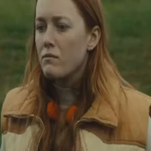 Jenny Green and Gold Puffer Vest