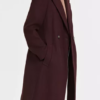 Jessica Knight NCIS Maroon Wool Coat For Sale
