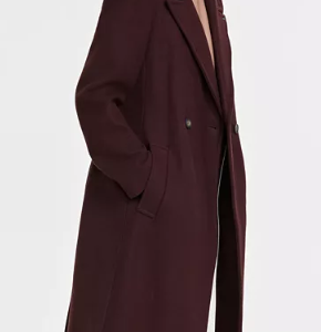 Jessica Knight NCIS Maroon Wool Coat For Sale