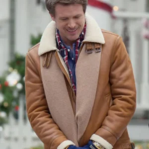 John Reardon Believe in Christmas Brown Jacket For Sale