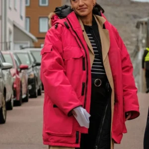 Josephine Jobert Saint Pierre S01 Pink Hooded Jacket