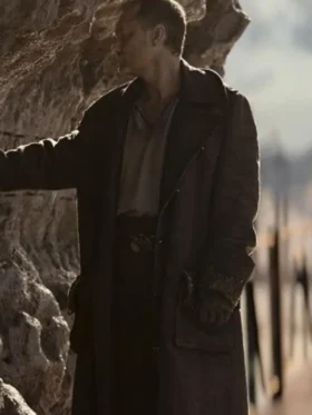 Jude Law Star Wars Skeleton Crew Leather Coat For Sale