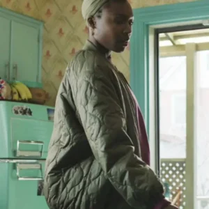 Kallie The Madness Green Quilted Jacket For Sale