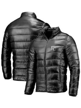 Kansas City Royals Fanatics Team Full Zip Puffer Black Jacket