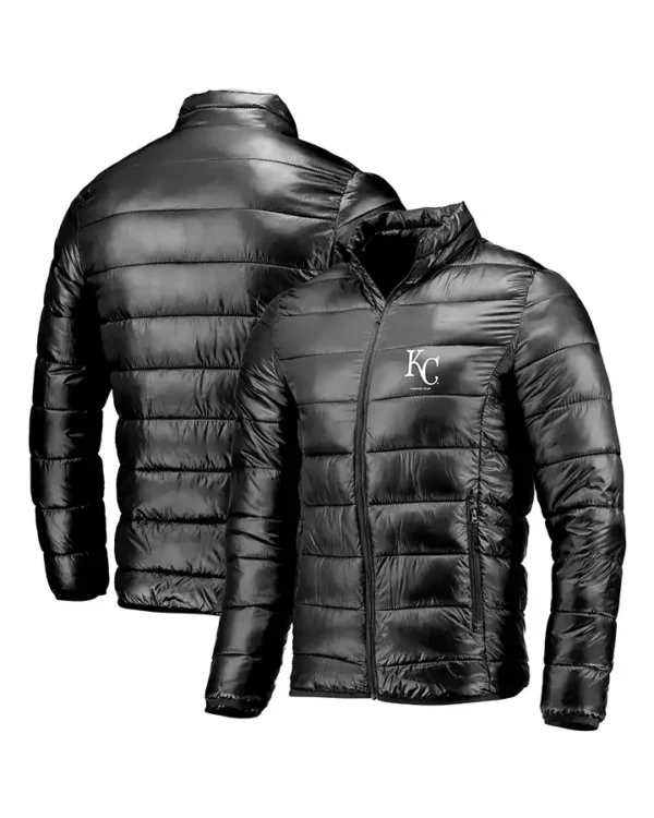 Kansas City Royals Fanatics Team Full Zip Puffer Black Jacket