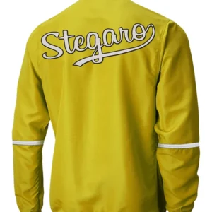Karoline Yellow Stegaro Pullover Jacket Back