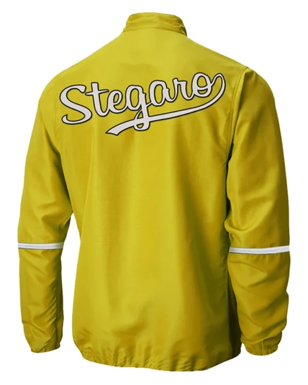 Karoline Yellow Stegaro Pullover Jacket Back