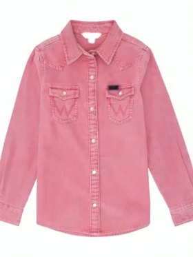 Kathryn Kelly Yellowstone S05 Pink Snap Button Wrangler Shirt