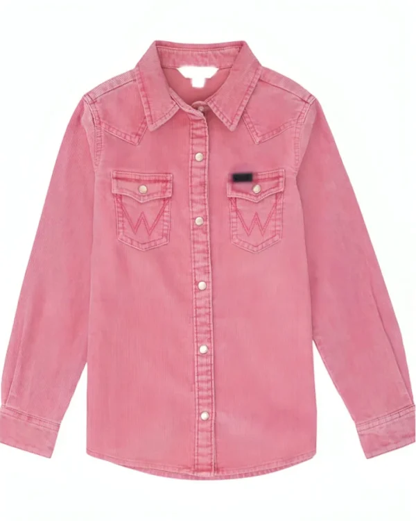 Kathryn Kelly Yellowstone S05 Pink Snap Button Wrangler Shirt