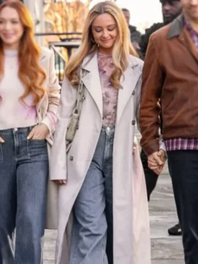 Katie Baker Our Little Secret White Long Coat