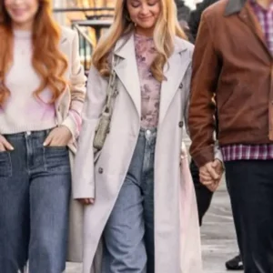 Katie Baker Our Little Secret White Long Coat