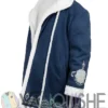 Kim Matula The Finnish Line Blue Suede Coat left