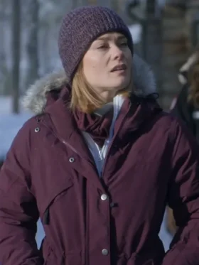 Kim Matula The Finnish Line Purple Hooded Jacket