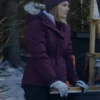 Kim Matula The Finnish Line Purple Hooded Jacket For Sale