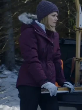 Kim Matula The Finnish Line Purple Hooded Jacket For Sale