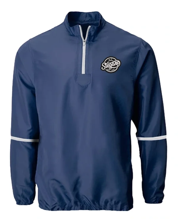 Lamprecht Navy Blue Stegaro PullOver Jacket