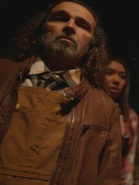 Larold Hayes Round the Decay Leather Jacket For Sale