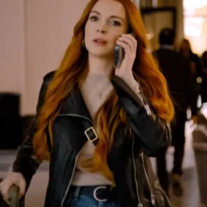 Lindsay Lohan Our Little Secret Leather Jacket