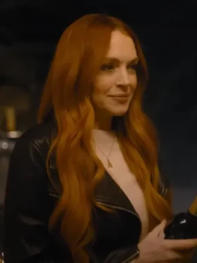 Lindsay Lohan Our Little Secret Leather Jacket For Sale
