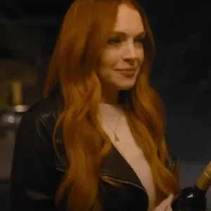 Lindsay Lohan Our Little Secret Leather Jacket For Sale