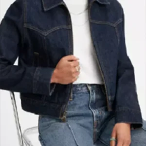 Lou Fleming Heartland Blue Denim Trucker Jacket right