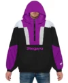 Maren Anorak Purple And Black Stegaro Jacket