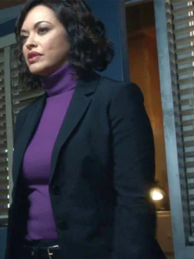 Maria Baez Blue Bloods Black Blazer left
