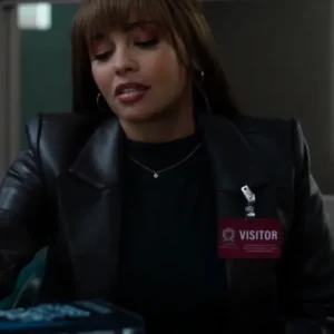 Max Mitchell Wild Cards Black Leather Blazer