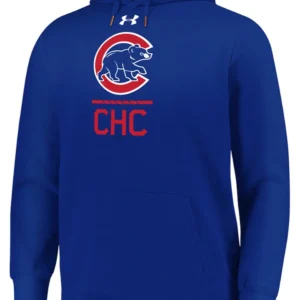 Mens Under Armour Royal Chicago Cubs Lock Up Rival Performance Pullover Hoodie