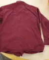 Mens Vintage Western Shirt Maroon With Pearl Snaps Back