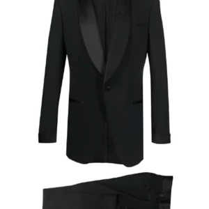 Michael Buble The Voice S26 Black Shawl Collar Suit For Sale