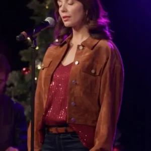 Michelle Morgan Jingle Bell Love Brown Jacket