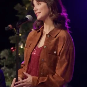 Michelle Morgan Jingle Bell Love Brown Jacket For Sale