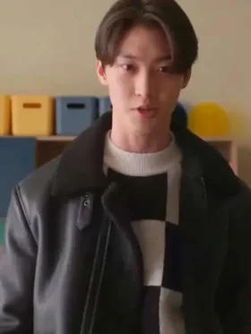 Min Ho XO Kitty S01 Shearling Leather Jacket