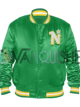 Minnesota North Stars Starter Satin Jacket front