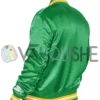Minnesota North Stars Starter Satin Jacket left back