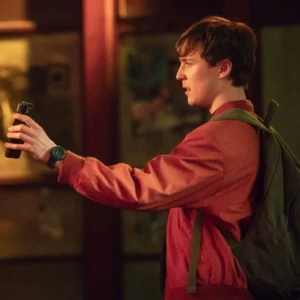 Missing You S01 Oscar Kennedy Red Bomber Jacket For Sale