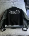 NBA Louis Vuitton Black Varsity Jacket Back