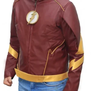 New Future Flash Leather Jacket Front