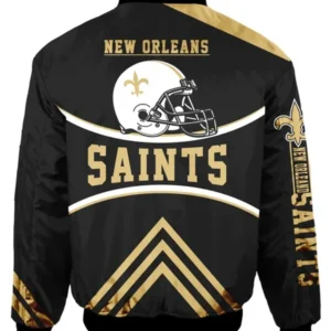 New Orleans Saints Jacket NFL jacka for herrmode Back