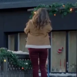 Nichole Sakura The Finnish Line Brown Leather Jacket For Sale