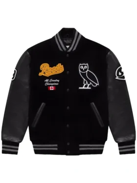 OVO Roots Black Varsity Jacket