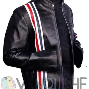 Peter Fonda Easy Rider Black Motorcycle Biker Leather Jacket right