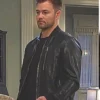 Peyton Meyer Days of Our Lives Leather Bomber Jacket