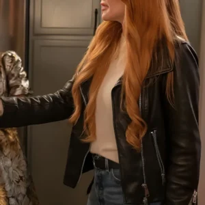 Purchase Our Little Secret Lindsay Lohan Black Leather Jacket