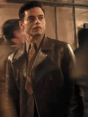 Rami Malek The Amateur Brown Leather Jacket